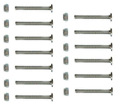 Bank Shot Billiards Set of 13 Foosball Screw Men Player Bolts and Lock-Nuts 1-3/16 inch