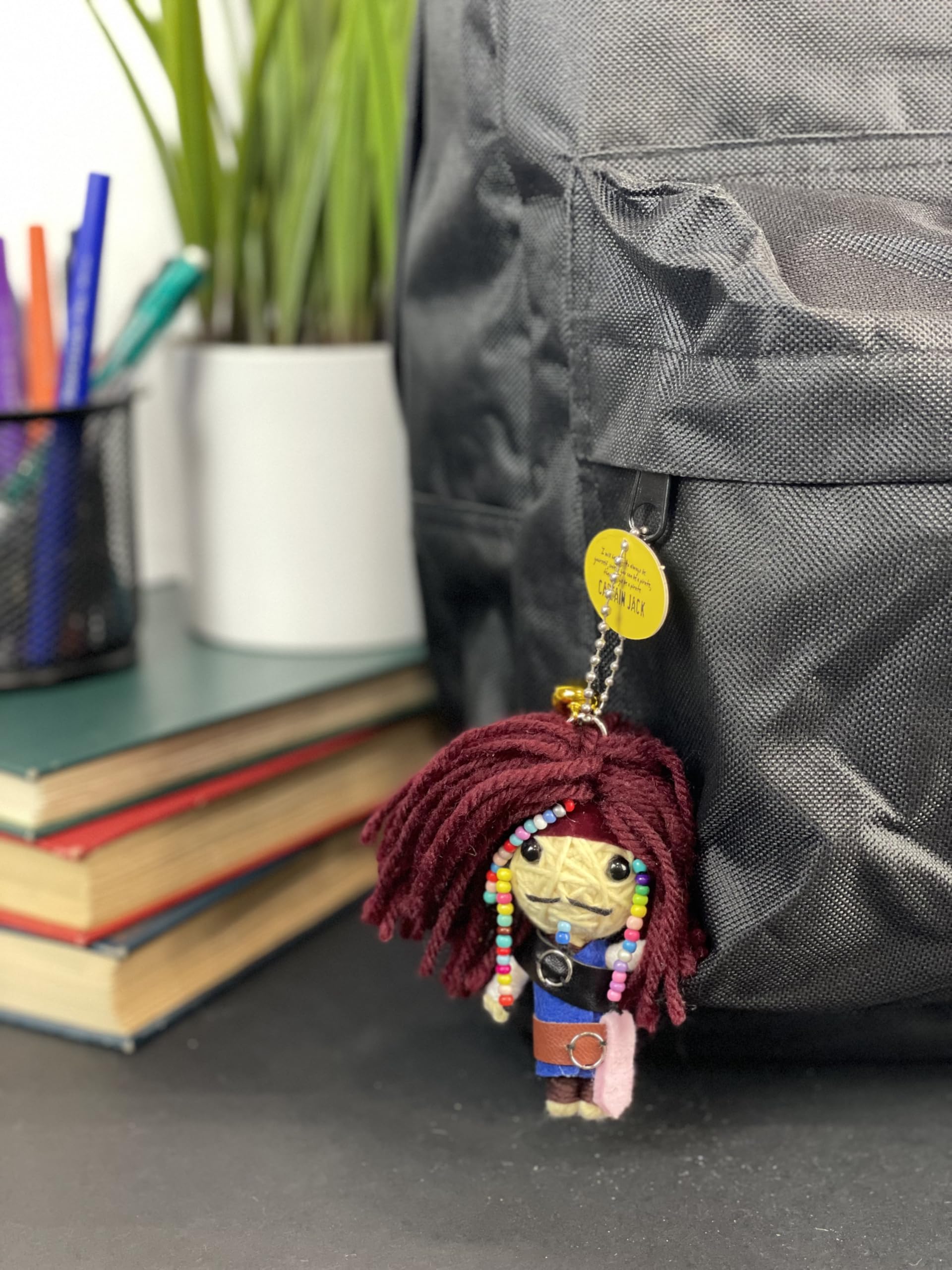 Watchover Voodoo 3-Inch Captain Jack Keychain - Handcrafted Gift to Bring Good Luck and Positivity Everywhere You Go