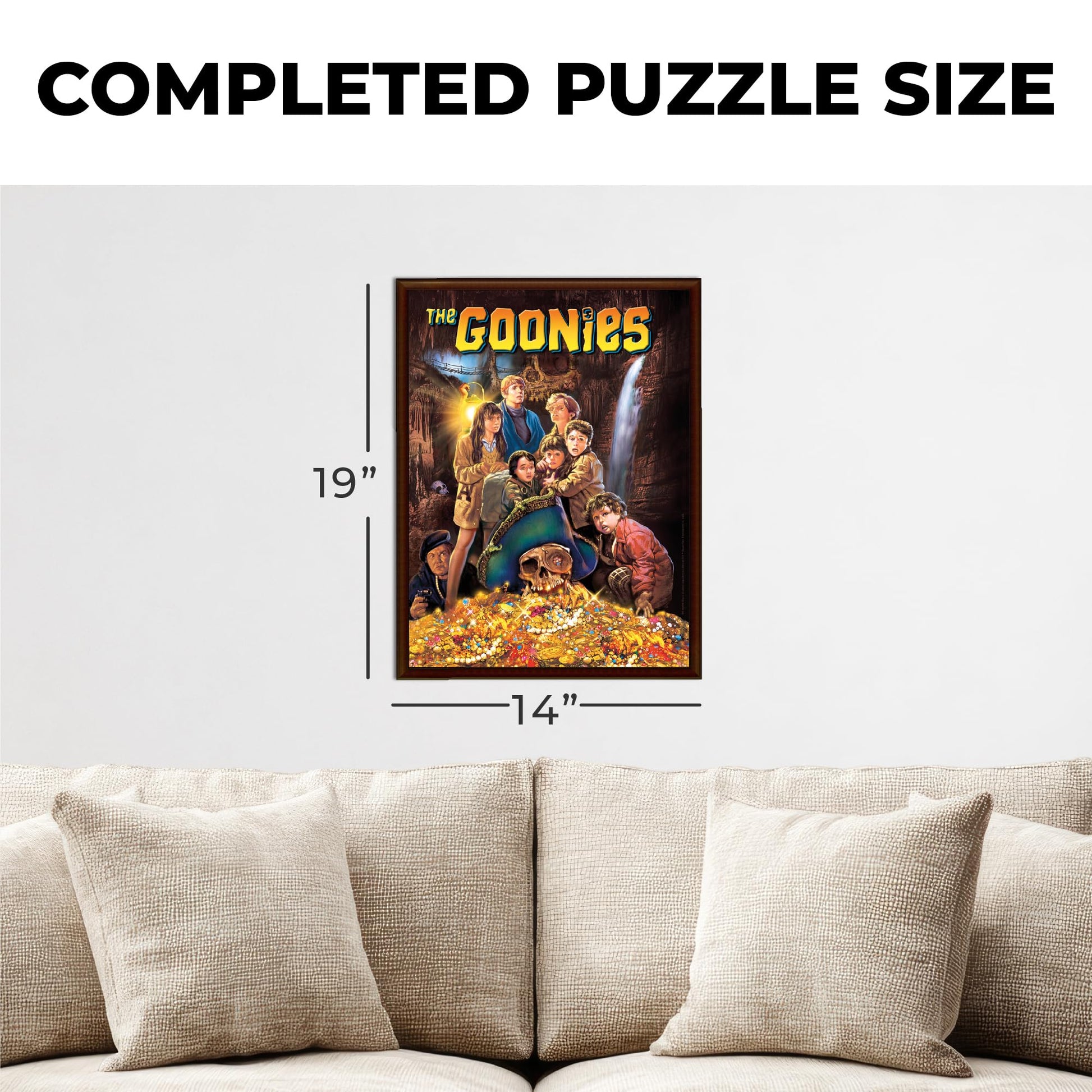 Aquarius Goonies 500 Piece Jigsaw Puzzle for Adults - Movie Puzzles 14"x19" Collectible Merchandise Gift
