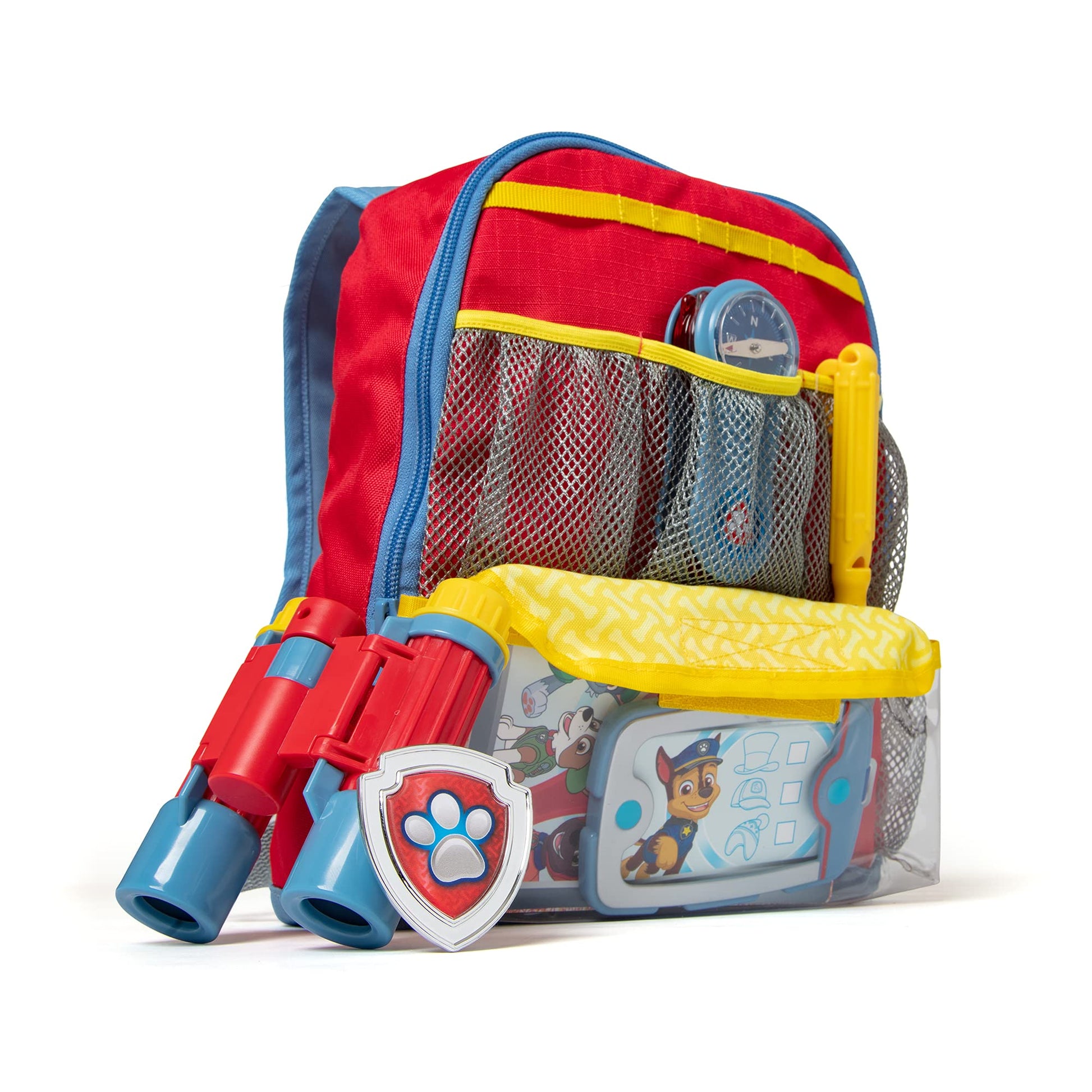 Melissa & Doug PAW Patrol Pup Pack Backpack, Adventure-Ready PAW Patrol Toys for Kids with Whistle, Binoculars, & Mission Cards, Preschool Toys for