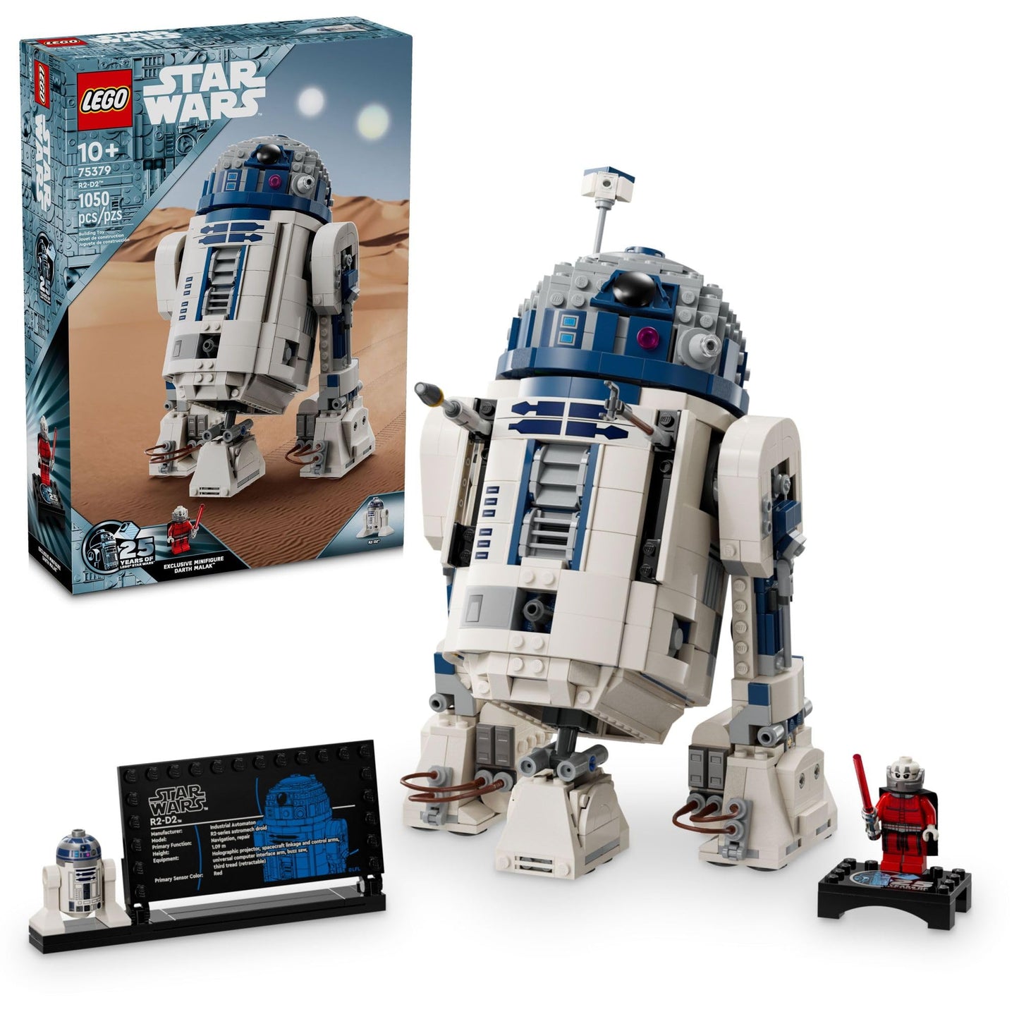 LEGO Star Wars R2-D2 Building Toy Set - Play or Display Star Wars Toy for Boys & Girls, Ages 10+ - Gift Ideas for Kids & Fans - Includes 25th