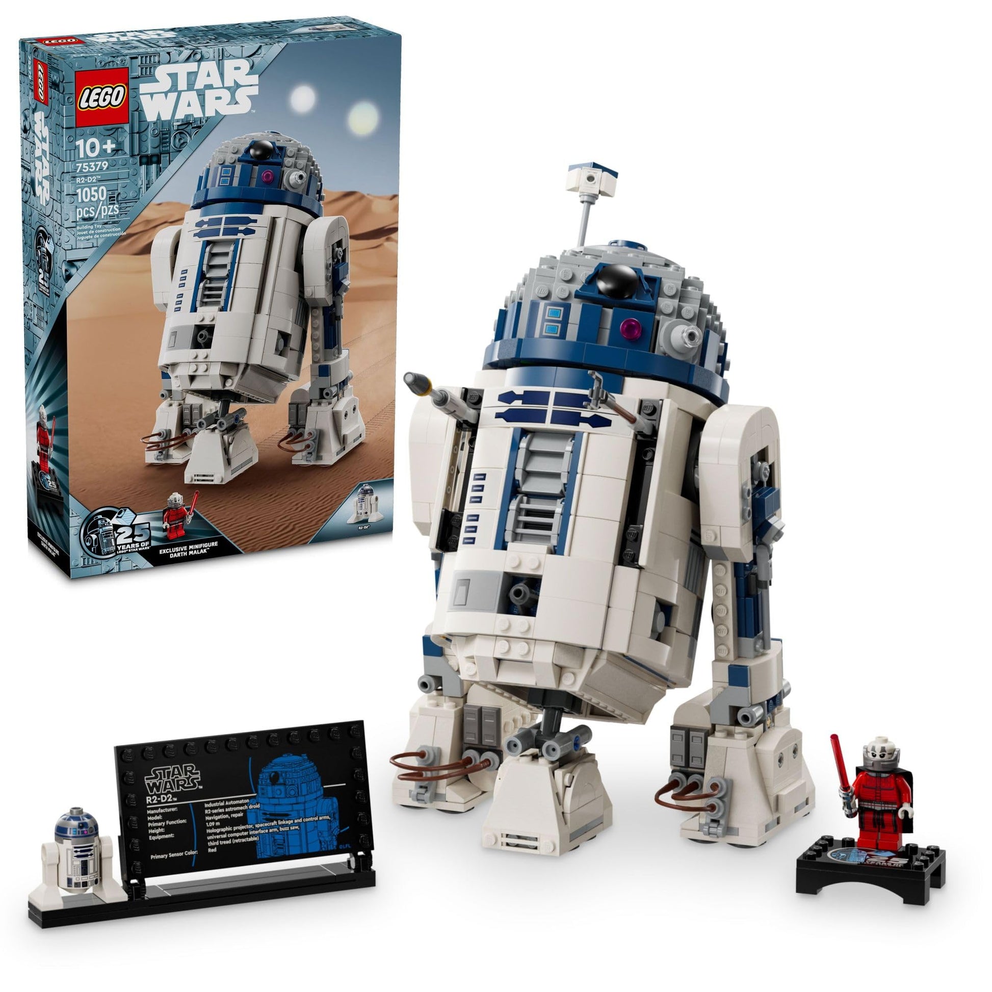 LEGO Star Wars R2-D2 Building Toy Set - Play or Display Star Wars Toy for Boys & Girls, Ages 10+ - Gift Ideas for Kids & Fans - Includes 25th