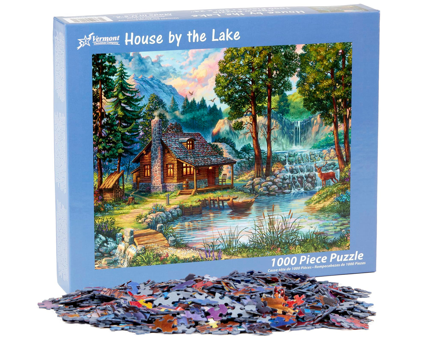 Vermont Christmas Company House by The Lake Jigsaw Puzzle 1000 Piece