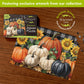 Briarwood Lane Fall Jigsaw Puzzle 1000 Pieces Adult Finished Size 29.5x19.68 Fall Checkered Pumpkins Puzzle for Game Night
