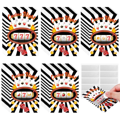 FIONUPI 150 Packs Casino Scratch Off Cards Casino Night Theme Party Game Gambling Slot Machine Party Favors Supplies