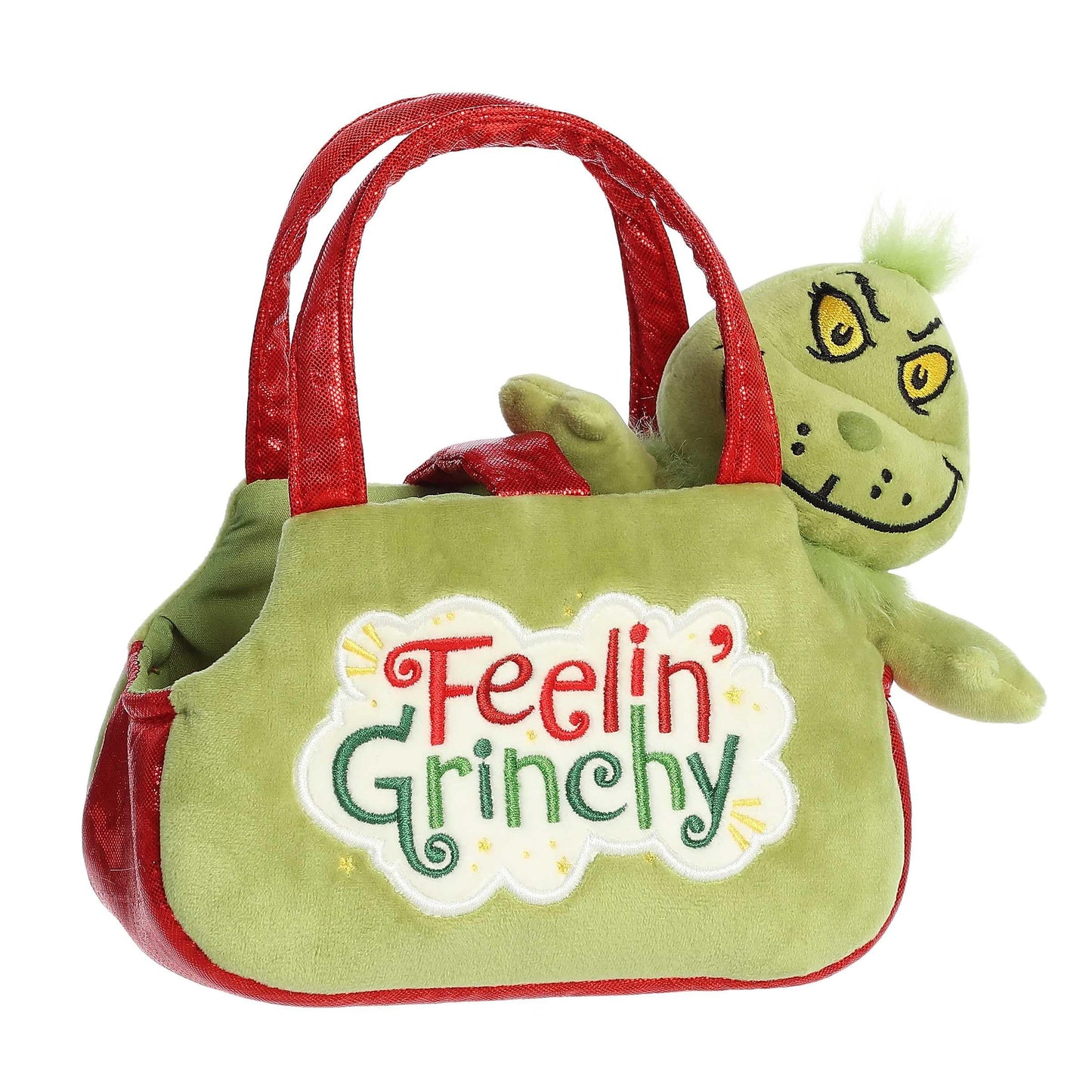 Aurora® Whimsical Dr. Seuss™ Fancy Pals™ Feeling Grinchy Stuffed Animal - Officially Licensed Plush for Imaginative Play - Perfect for Kids and Adults