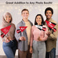 Big Dot of Happiness Red Grad - Best is Yet to Come - Triangle Red Graduation Party Photo Props - Pennant Flag Centerpieces - Set of 20