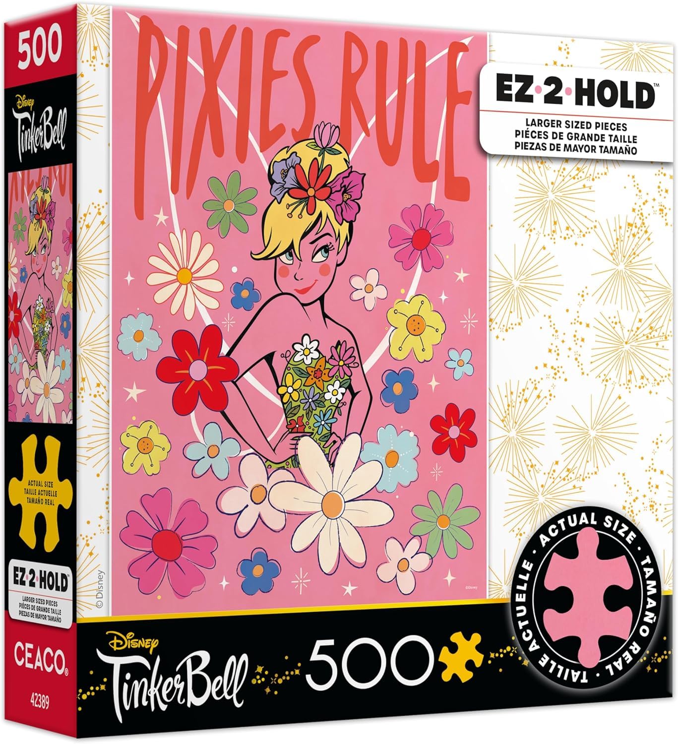 Ceaco - Disney - Tinker Bell - Pixies Rule - 500 Larger Sized Piece Jigsaw Puzzle