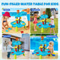 Linkowin Kids Flower Water Sand Table for Toddlers, 2 Tier Kids Outdoor Water Sand Play Table Toys, Splash Sensory Table for Summer Beach Activity