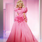 Barbie Signature Pink Collection Doll 3, Barbie Doll (Blonde) with Silkstone Body, Wearing Ruffled Chiffon Gown, Gift for Collectors