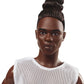 Barbie Signature Looks Ken Doll (Brunette with Braids & Bun Hairstyle) Fully Posable Fashion Doll Wearing White Shirt & Pants, Gift for Collectors