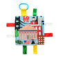 Baby Jack & Co 8x8” Learning Lovey Philadelphia Pennsylvania Tag Toys for Babies - Baby Crinkle Toys - Soft & Safe - Learn USA Cities and Shapes