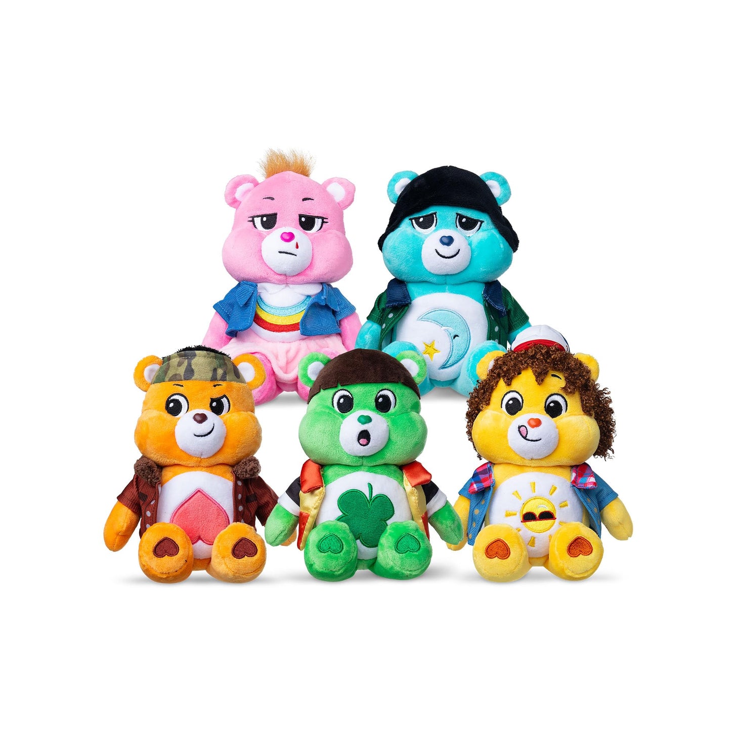 Care Bears x Stranger Things Fun Size Plush - Funshine Bear as Dustin