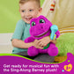 Fisher-Price Barney’s World Toddler Toys, Barney Tall Plush, 10.5 -inch Figure with Sounds, Soft Texture for Play, Kids Ages 2+ Years