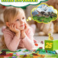 SHUWND MINI 3D Printed Zoo Animals Felt Story Board Set, 25Pcs Jungle Animals Toys, Thicker Flannel Board, Preschool Learning Toy, Interactive