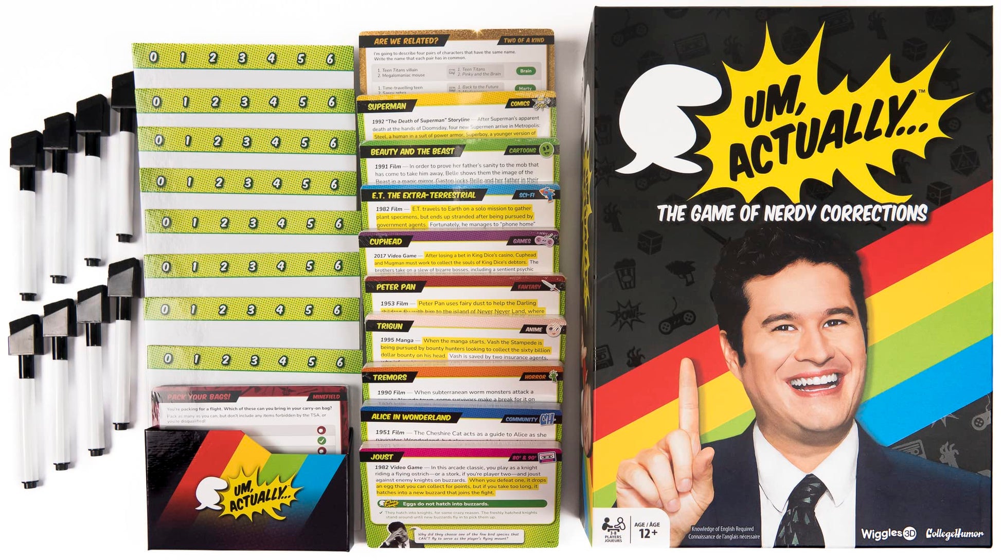Um, Actually Deluxe Edition Board Game | The Nerdy Trivia Game Based on The Dropout Game Show | for Families Ages 12 & up | 3-8 Players | by Wiggles