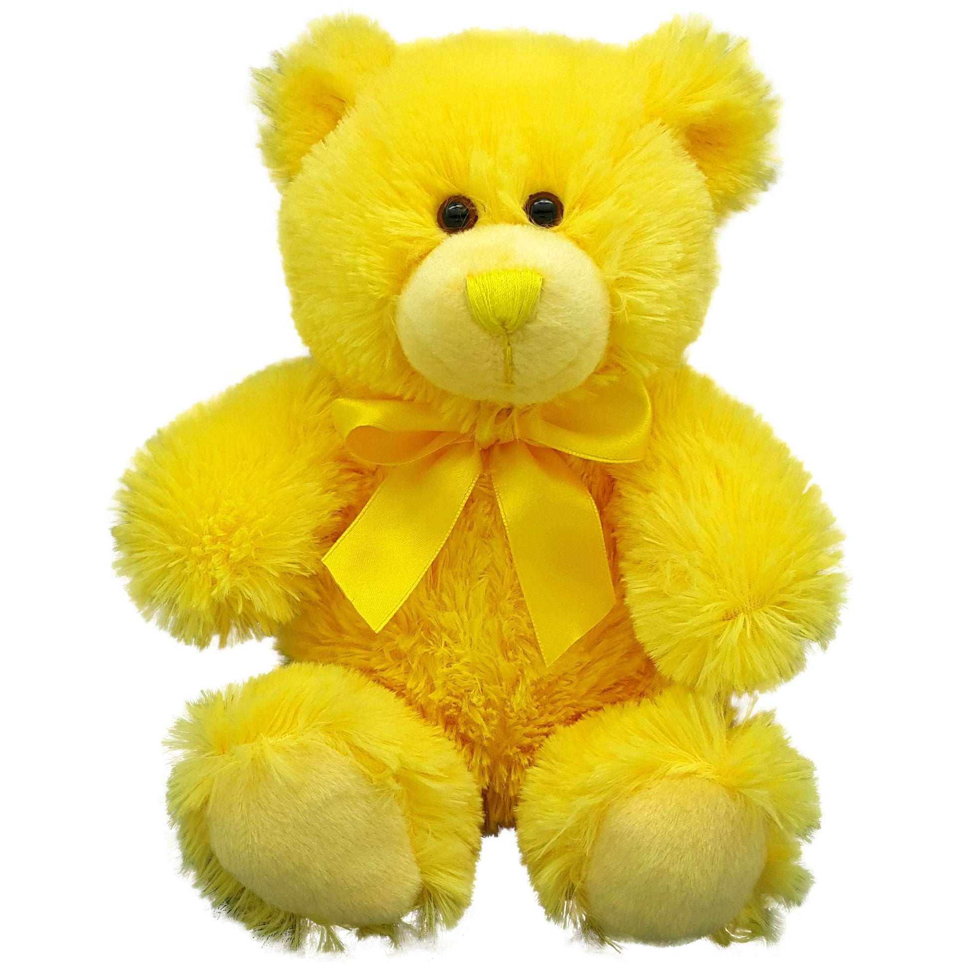 Anico 8" Yellow Teddy Bear - Soft Plush Yellow Bear, Small Bear, Perfect for Kids, Birthdays, Holidays, and More!