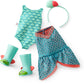 American Girl WellieWishers 14.5-inch Camille Doll with Blue Leotard, Mermaid Skirt, Headband, and Boots, For Ages 4+