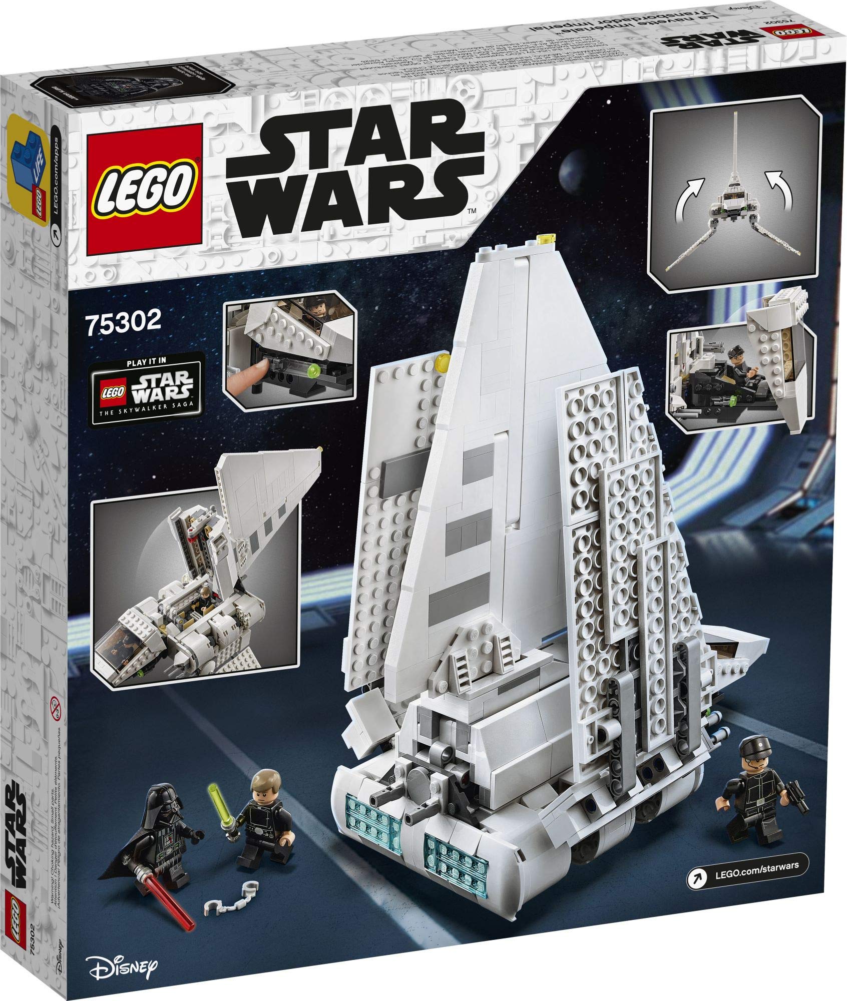 LEGO Star Wars Imperial Shuttle 75302 Building Kit; Awesome Building Toy for Kids Featuring Luke Skywalker and Darth Vader; Great Gift Idea for Star