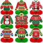 9 Pieces Ugly Christmas Sweater Honeycomb Centerpieces Table Decor, Holiday Party Table Toppers Ornaments Signs, Fun Xmas Sweater Party Decorations