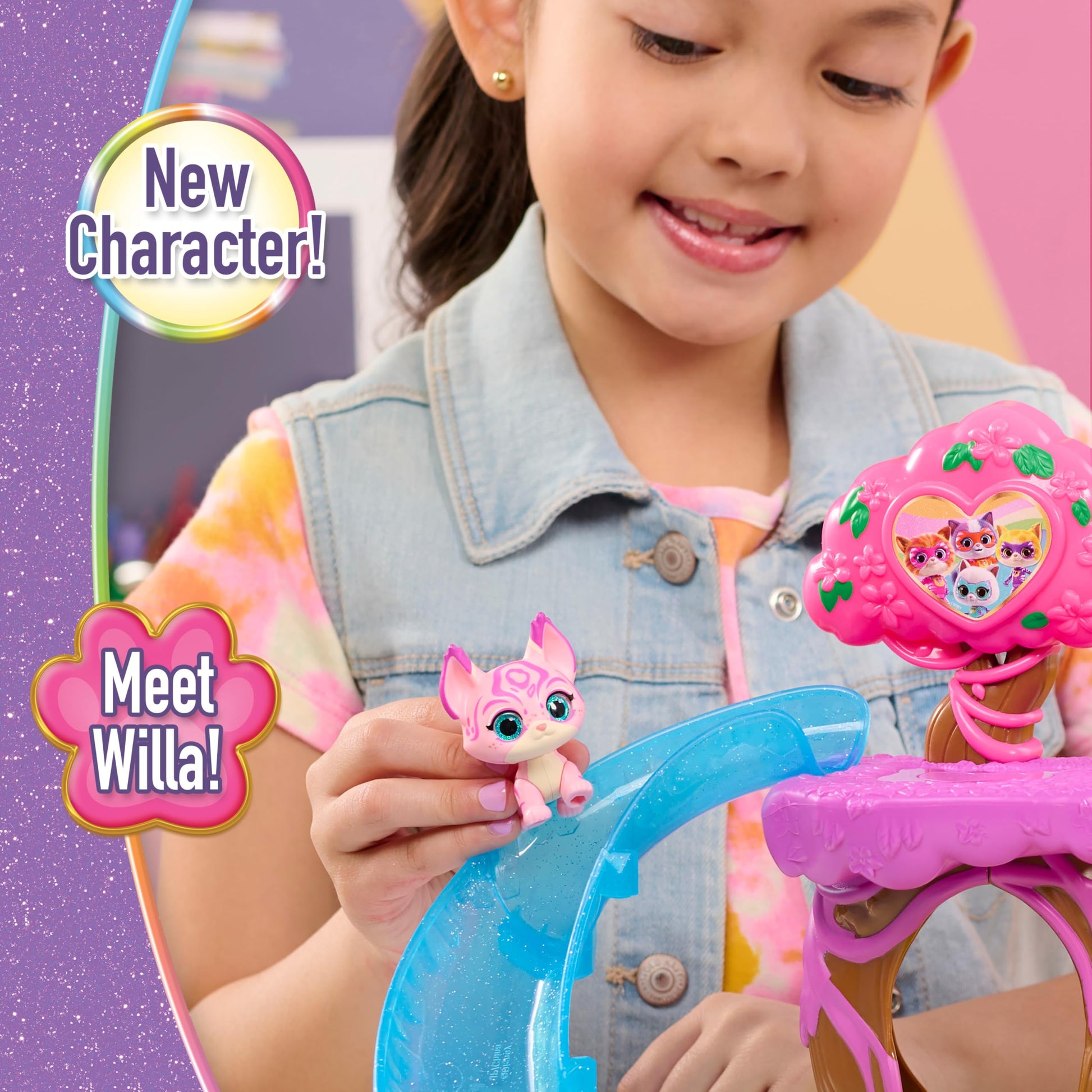 Disney Jr. SuperKitties Su-Purr Wild Playset with Slide and Swing