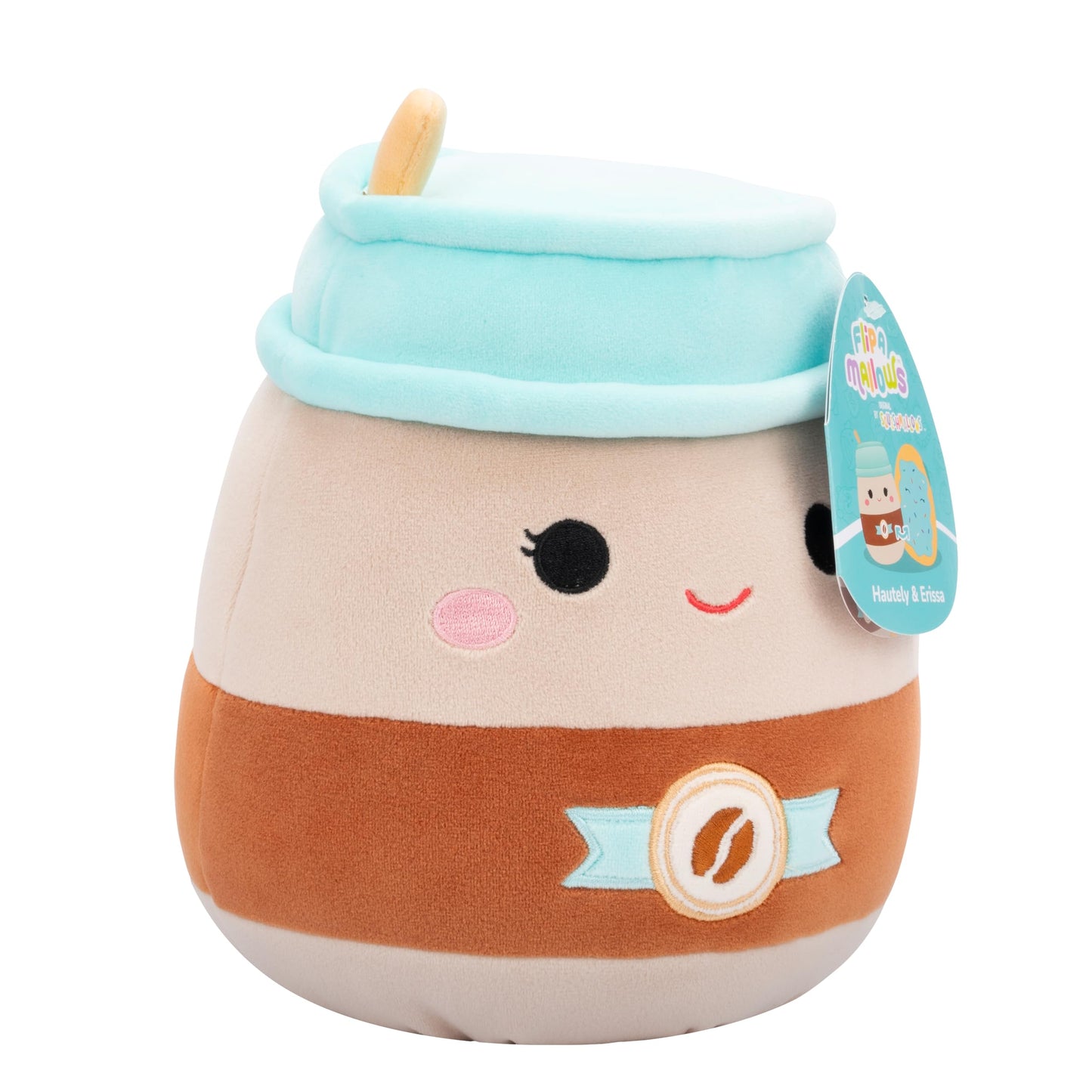 Squishmallows Original FlipAMallows 8in Coffee and Toaster Pastry Flippable Plush - Official Jazwares Product (Little)