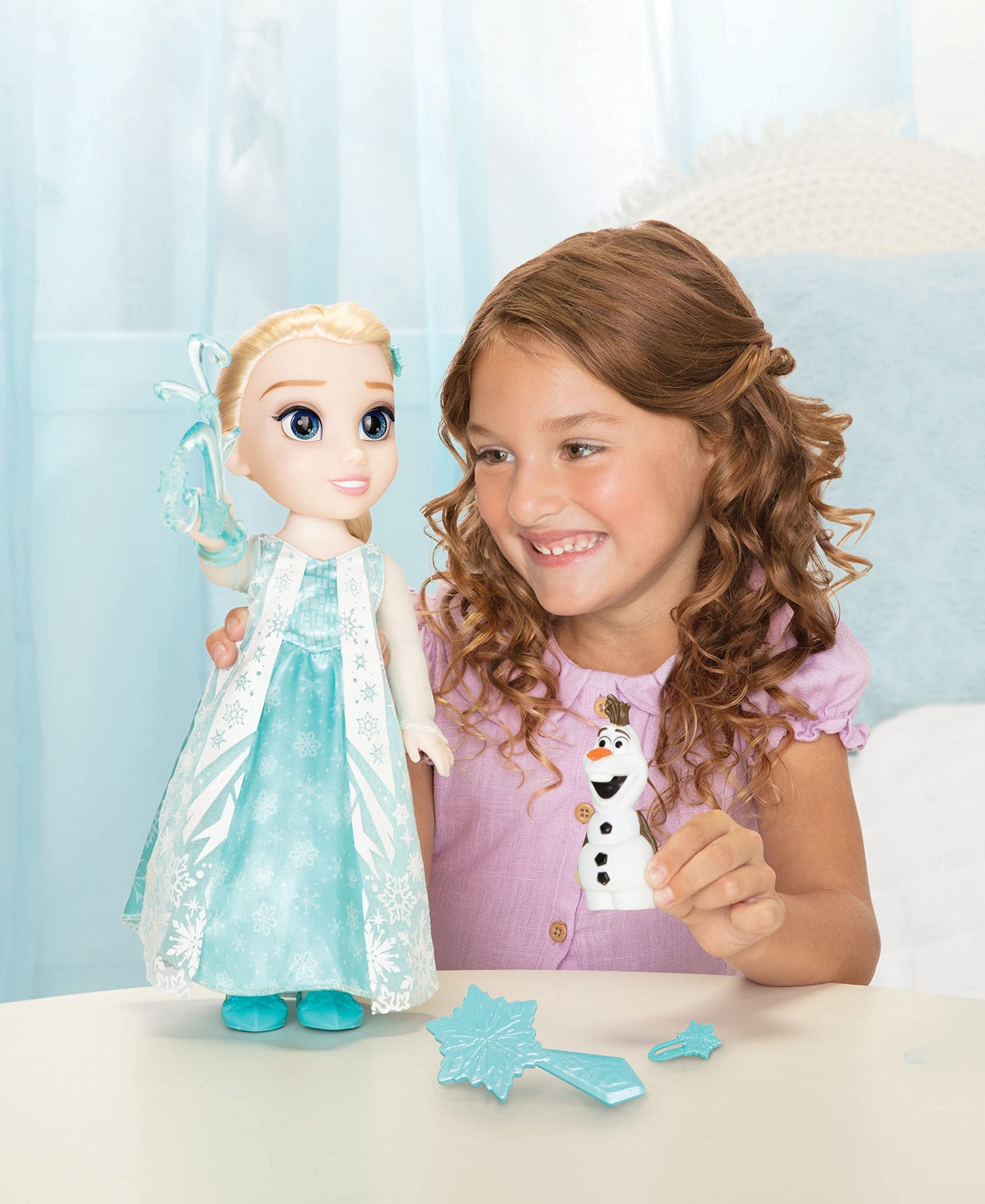 JAKKS Pacific Elsa Doll Classic My Singing Friend Elsa Doll & Olaf Figure