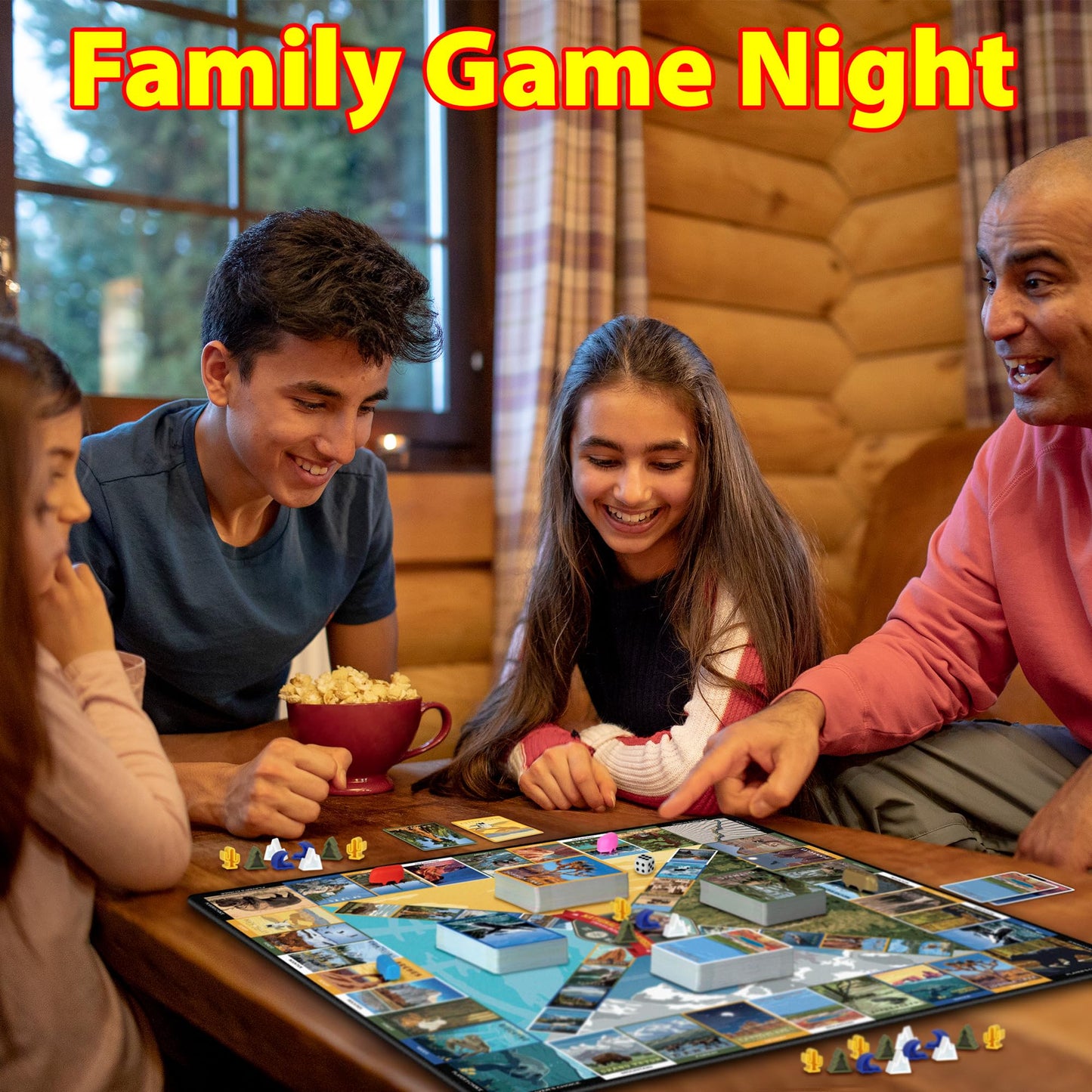 Funwares National Parks Pursuit - Educational Trivia Board Game for Kids Adults and Families - Fun Geography Travel Learning Game Night Activity