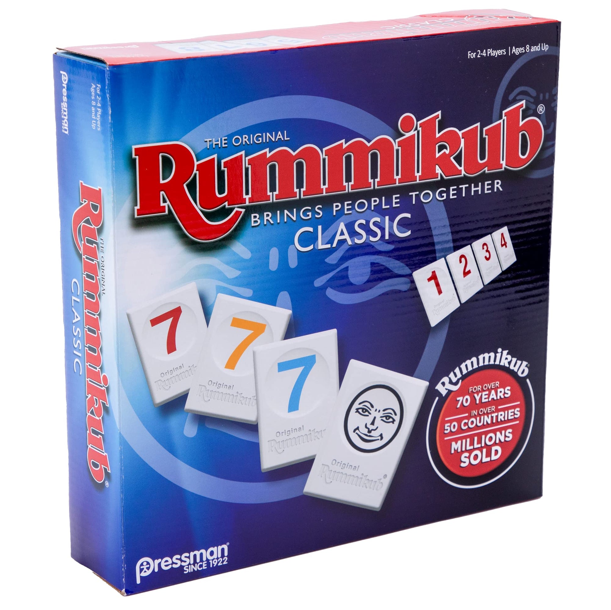 Pressman Rummikub - The Original Rummy Tile Game | Exciting Family Game of Strategy and Luck | Promotes STEM Skills | For Kids, Teens, Adults | 2-4