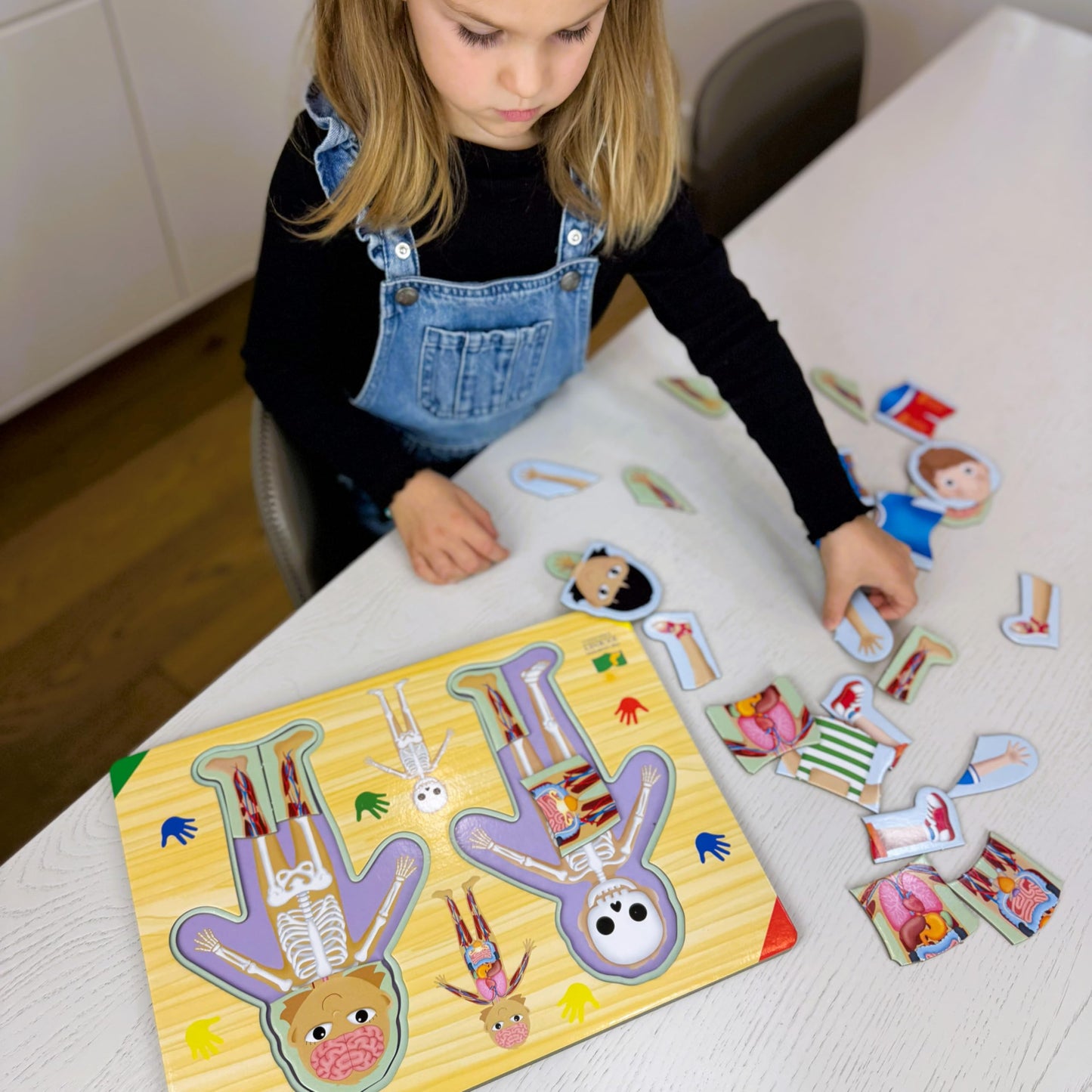 The Learning Journey: Lift & Learn Inside of Me - Human Body Layered 28 piece Jigsaw Puzzles- Montessori School - Learning Educational Toy for Baby