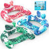 KEUCL Pool Floats, 3 Pack Inflatable Pool Float Chairs with Cupholders & Handles, Pool Floats Adult & Kids Perfect for Pool Lake & Rivers, Pool Toys
