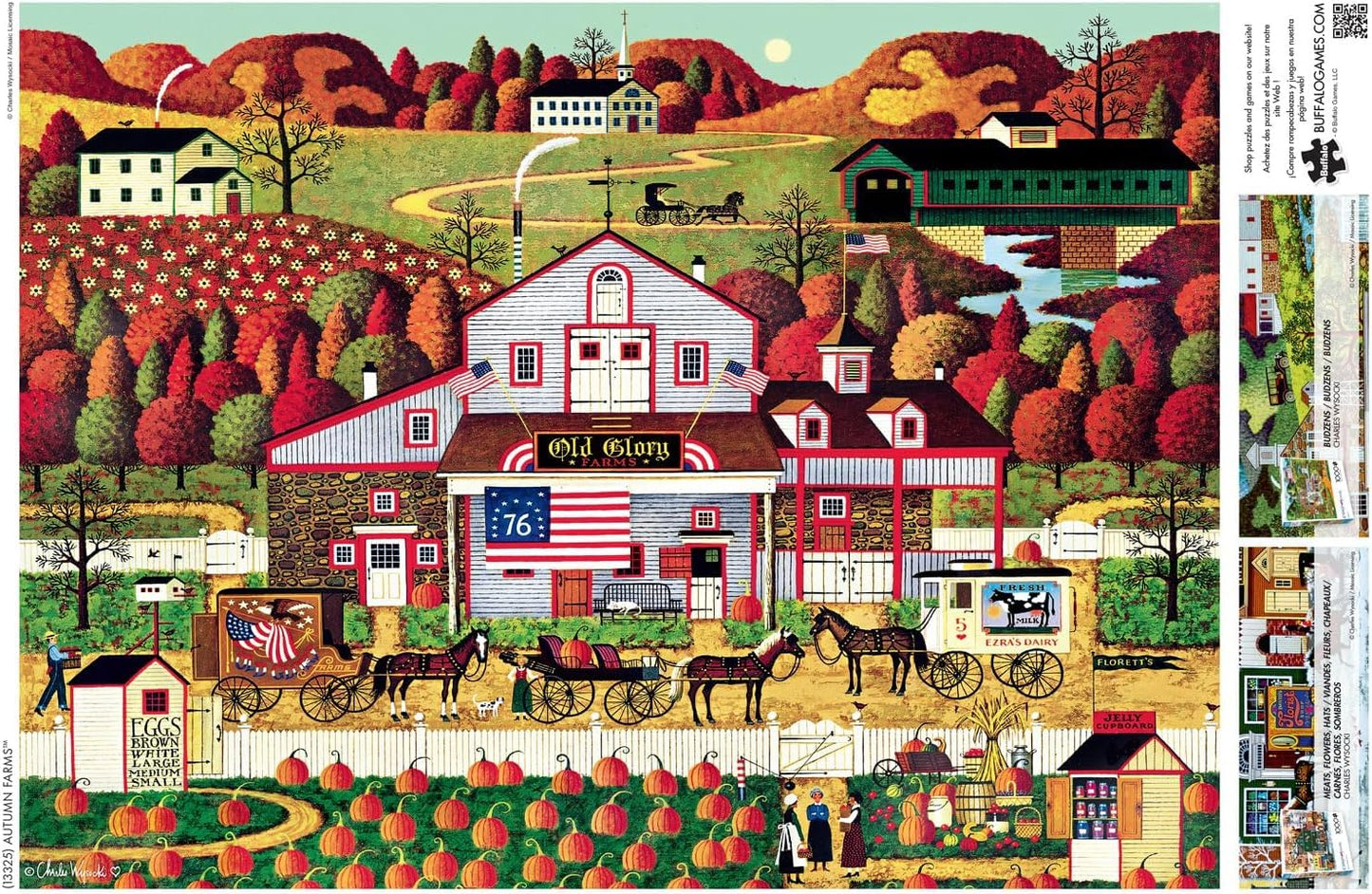 Buffalo Games - Charles Wysocki Autumn Farms - 1000 Piece Puzzle for Adults