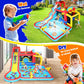 AKEYDIY Water Slide Bounce House,13×12.5ft Waterfall Waves Mega Water Slides Park |Inflatable Water Slide for Big Kids 8-12 &3-10,Large Pool,Blow Up