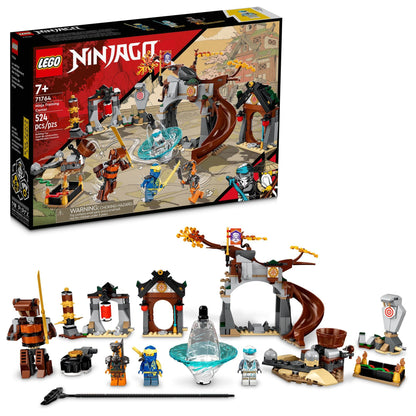 LEGO NINJAGO Ninja Training Center 71764 Building Kit Featuring NINJAGO Zane and Jay, a Snake Figure and a Spinning Toy; Construction Toys for Kids