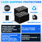 Ding Defend 4x6 Black Trading Card Shipping Protector 110 Pack - Sports Card Protectors Hard Plastic w/Rounded Corners, Hobby Shipping Shield for