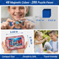 TOSY Picture Cube Fairy Unicorns: 6-in-1 Magnetic Picture Puzzle, 48 Blocks, 288 Puzzle Faces, 0.6 in, B061, Seamless UV Art, Display-Ready Frame