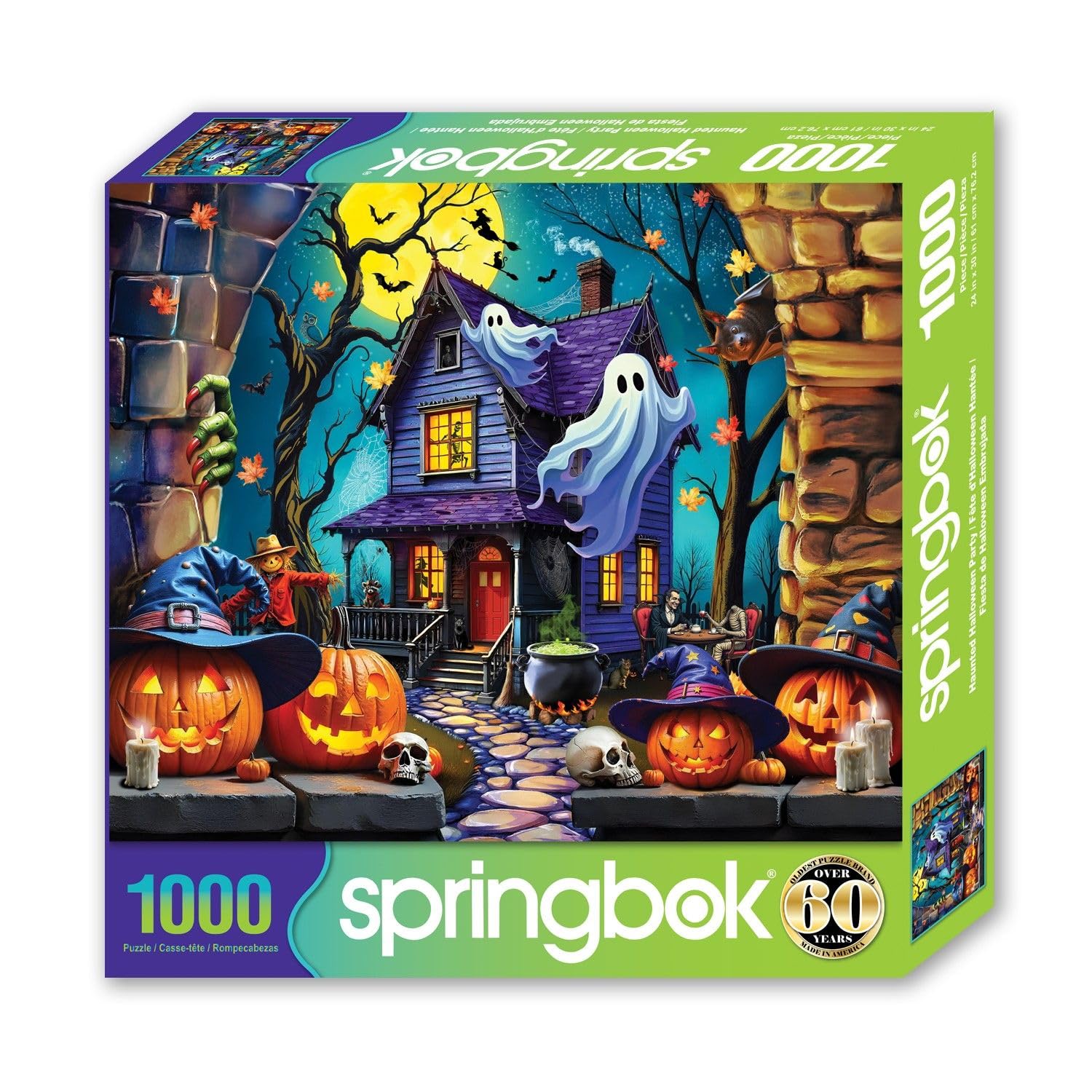 Springbok Haunted Halloween Party 1000 Piece Jigsaw Puzzle for Adults