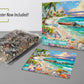 Springbok Seashell Shore 1000 Piece Jigsaw Puzzle for Adults - Tropical Beach Scene - Poster Included - Unique Cut Pieces - Made in USA