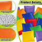 IJRPLM 18 Pack Bean Bags for Tossing, Large Colorful Beanbags, 4.7 x 4.7 in