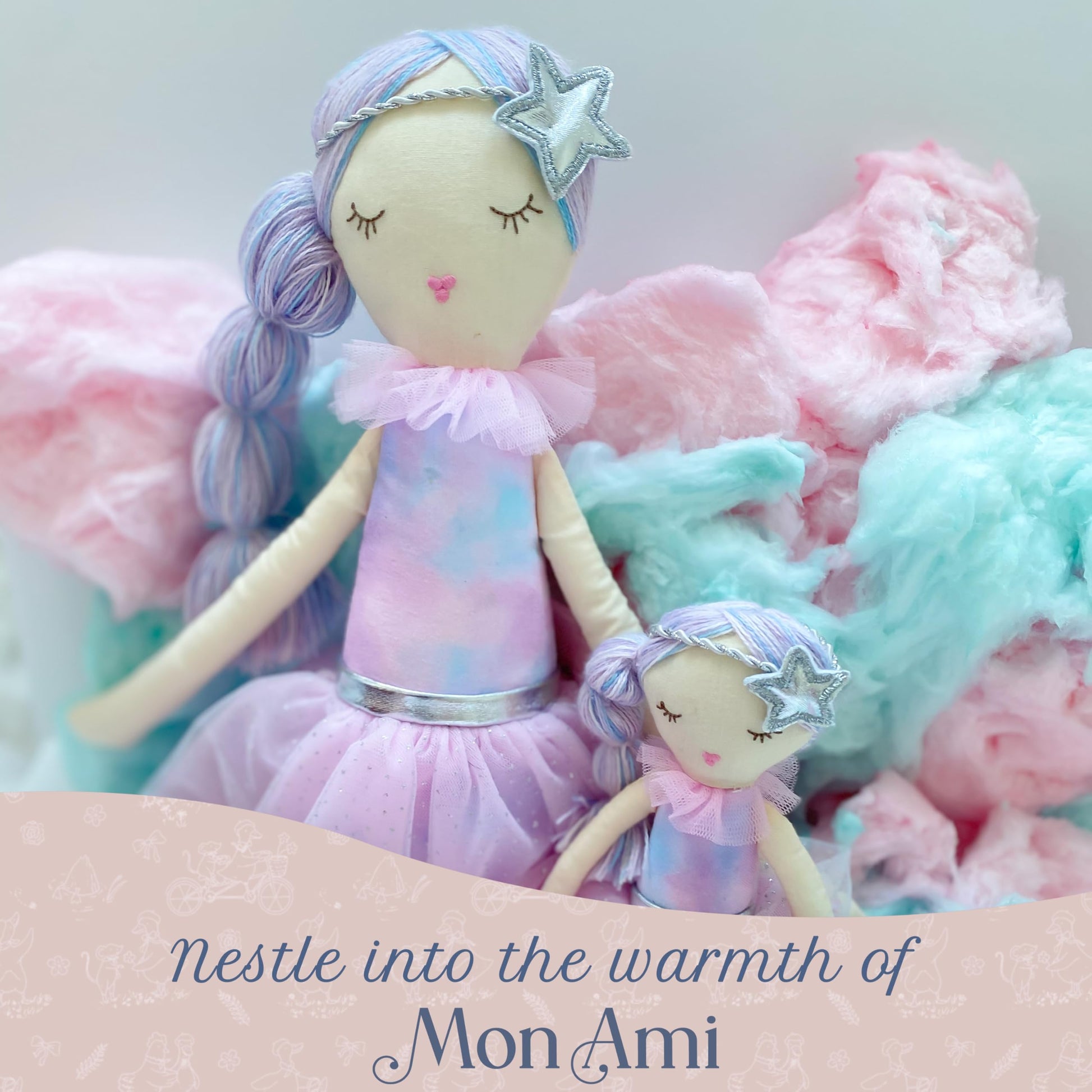 MON AMI Candy Scented Designer Doll, 20" Sweet Fragranced Kids Plush Toy