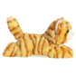 Aurora® Adorable Mini Flopsie™ Ginger Cat™ Stuffed Animal - Mini Companions Ready for Playful Adventures - for Kids All Ages, Toddlers, Adults,