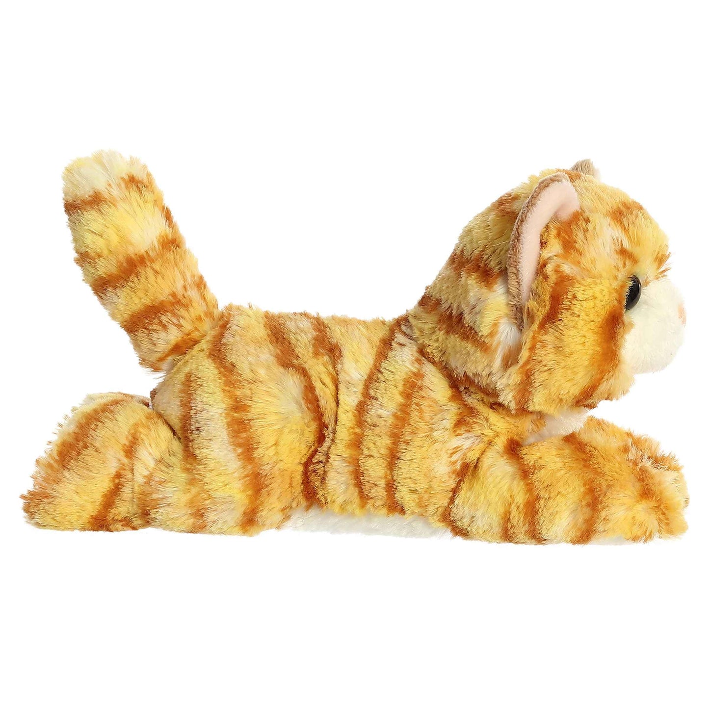 Aurora® Adorable Mini Flopsie™ Ginger Cat™ Stuffed Animal - Mini Companions Ready for Playful Adventures - for Kids All Ages, Toddlers, Adults,