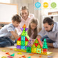 Dopyye Magnetic Building Tiles for Kids, 100 PCS Magnetic Blocks with Storage Bag, Magnet Tiles STEM Educational Stacking Toys Gift for Toddler Ages 3