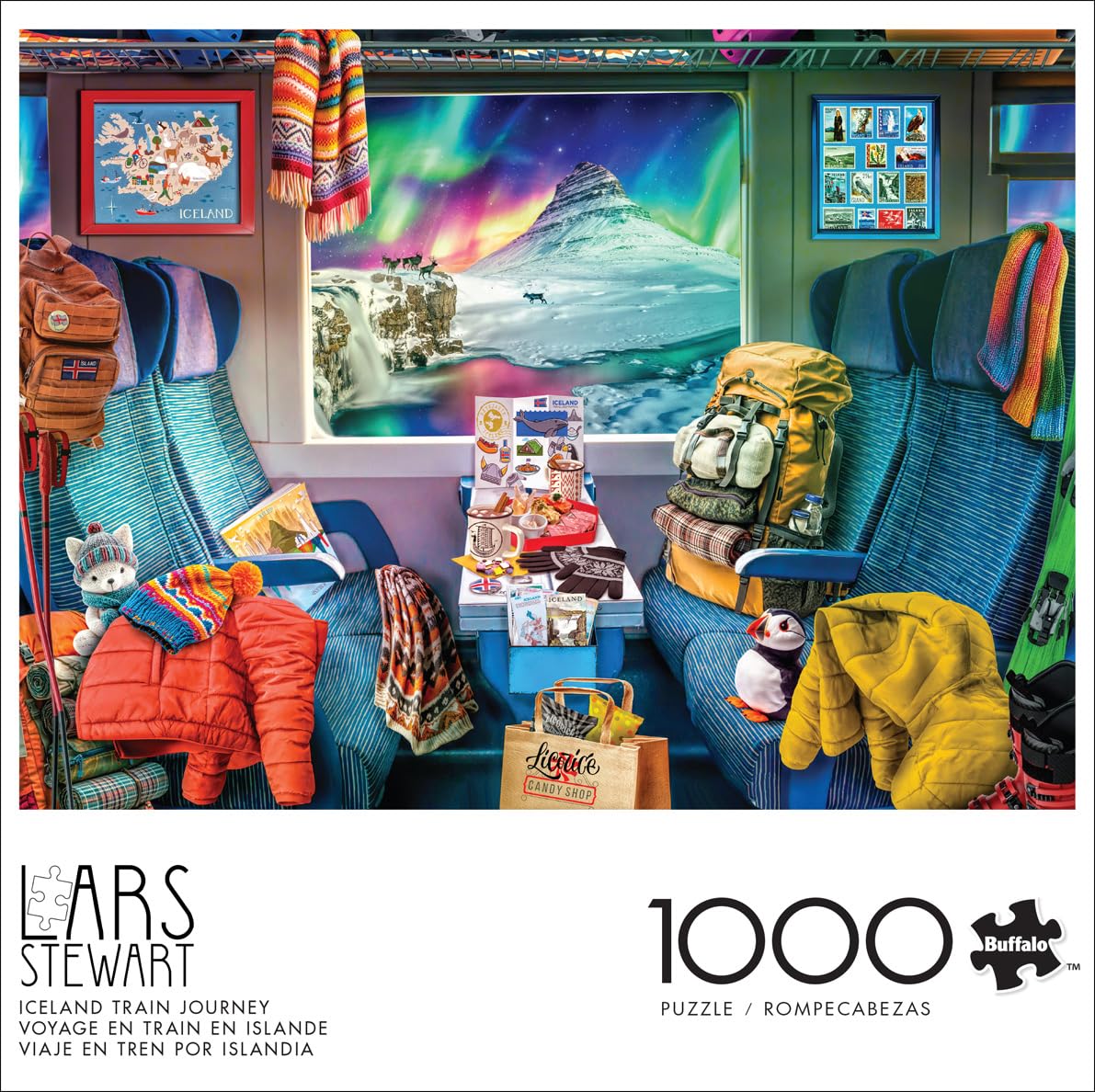 Buffalo Games - Iceland Train Journey - 1000 Piece Jigsaw Puzzle for Adults