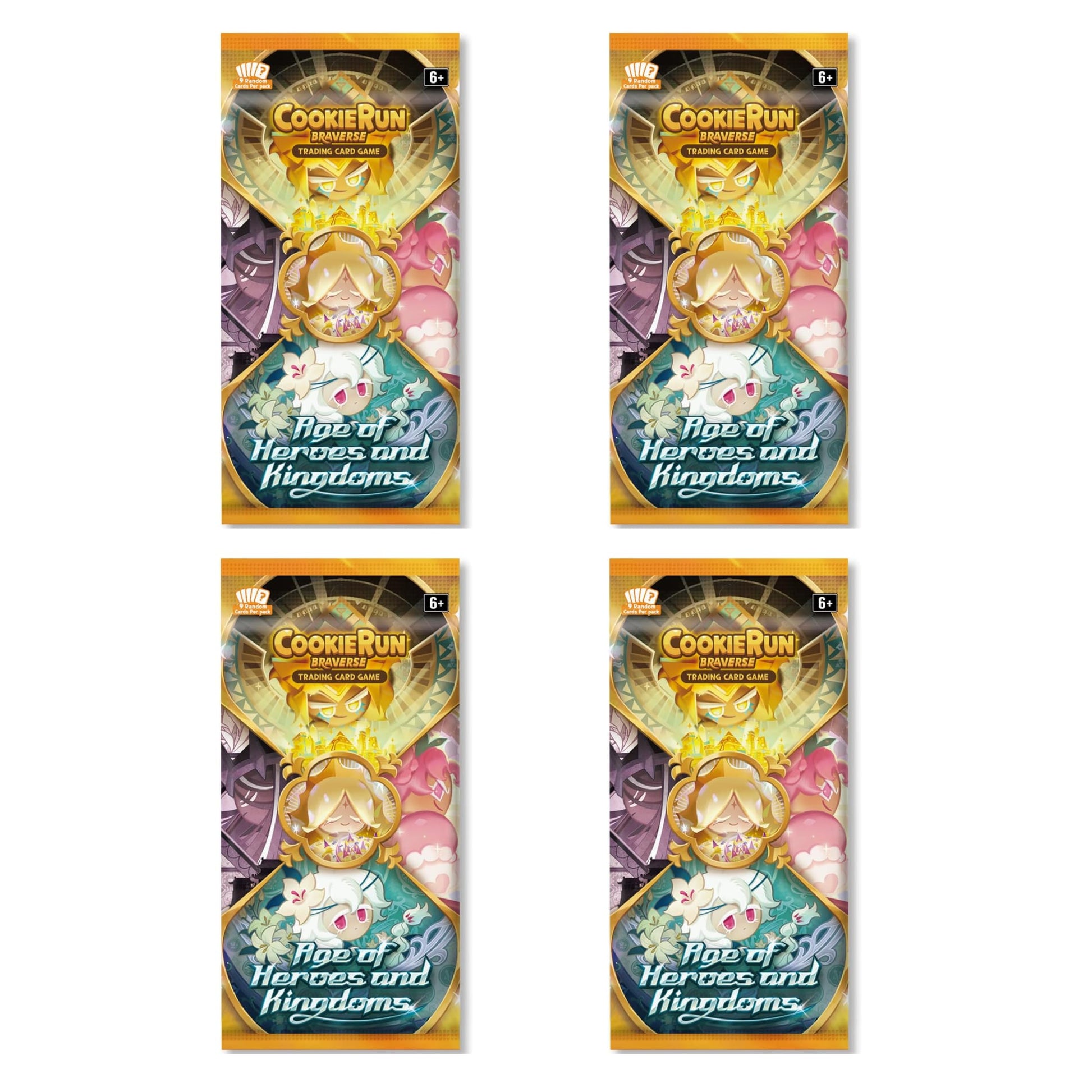 CookieRun TCG: Age of Heroes and Kingdoms Booster Set 2-4 Booster Packs | 2 Players | Ages 6+