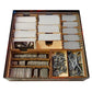 The Broken Token Board Game Organizer - Battlestar Galactica Compatible Wood Storage Box with Multiple Trays and Dividers