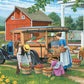 Bits and Pieces - 300 Piece Jigsaw Puzzle for Adults - 18" x 24" - Shop at Home - 300 pc Large Piece Family Farm Vegetable Stand Jigsaw by John Sloane