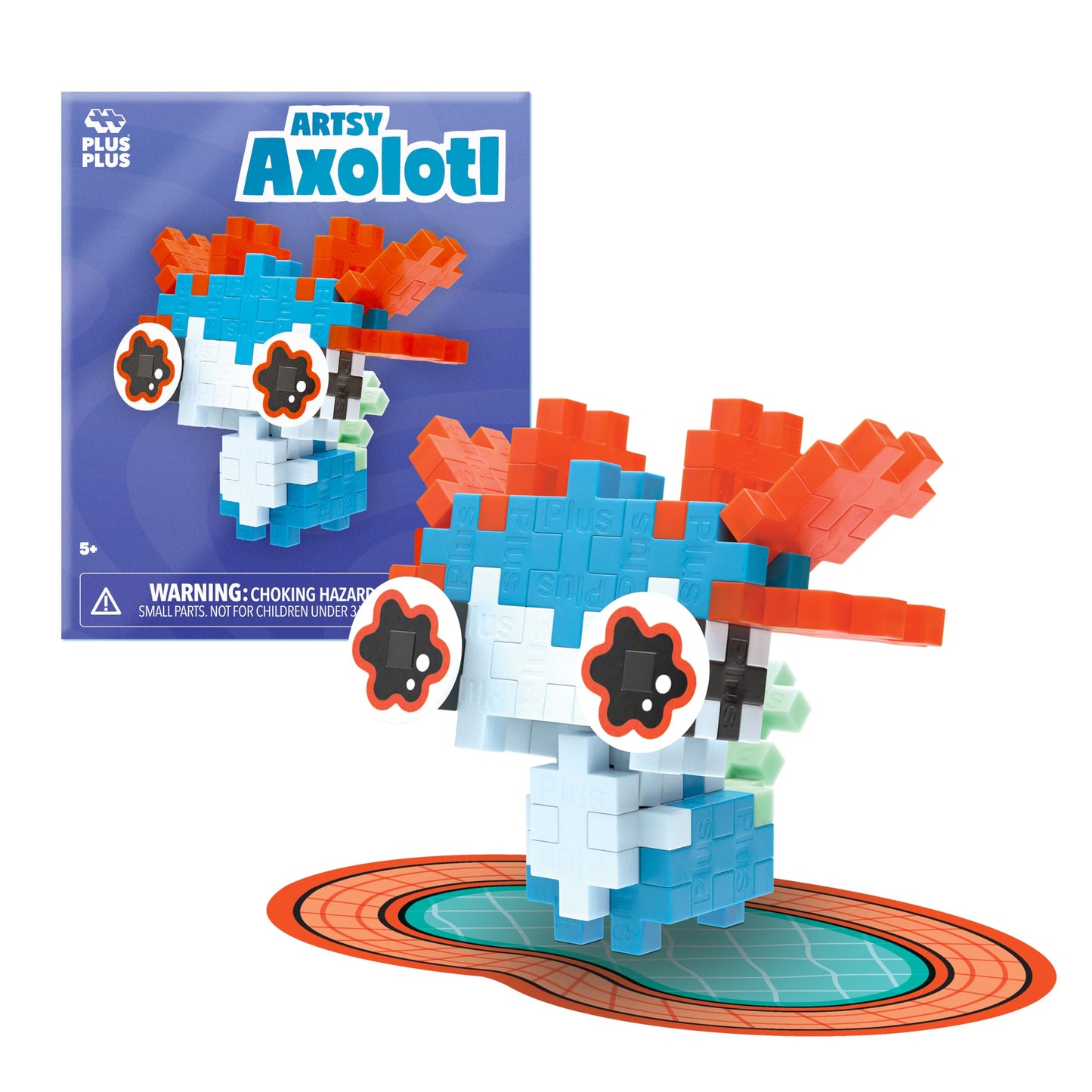 PLUS PLUS Playful Pet Packets - 3D Animals Building Block Set, 6 Pack