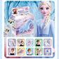 3 Pack Kids Sticker in 30 Designs,600 Pcs 1-1/2 Inch Self Adhesive Label Roll Stickers for Kids and Teacher(Princess)