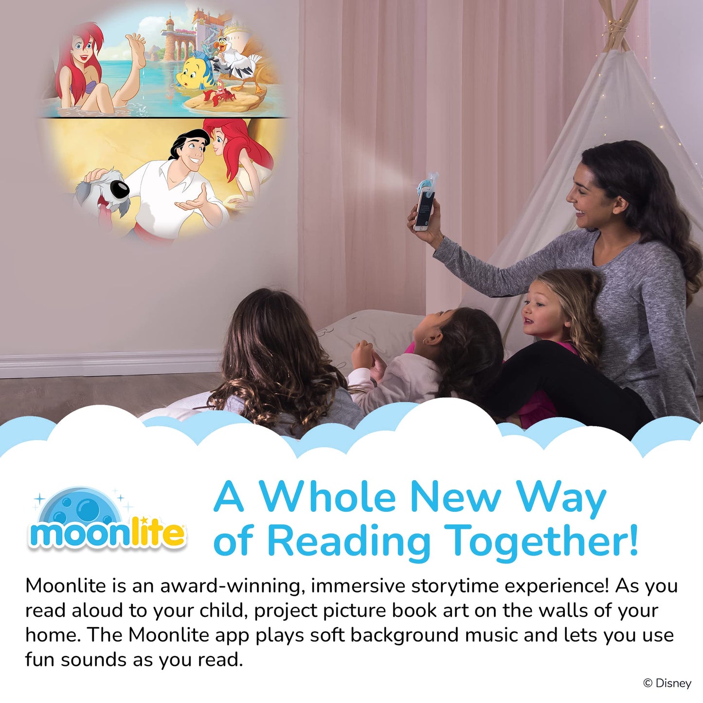 Moonlite Storybook Reels For Flashlight Projector, Kids Toddler | Little Miss Sunshine | Single Reel Pack Story for 12 Months and Up